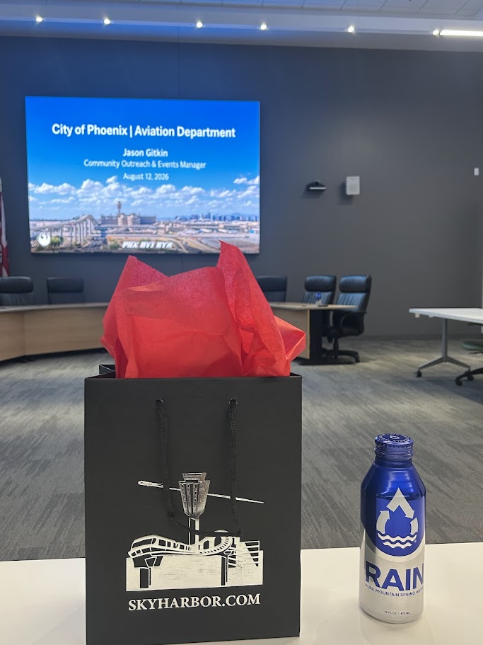 August 2026 PHX slide and gift bag
